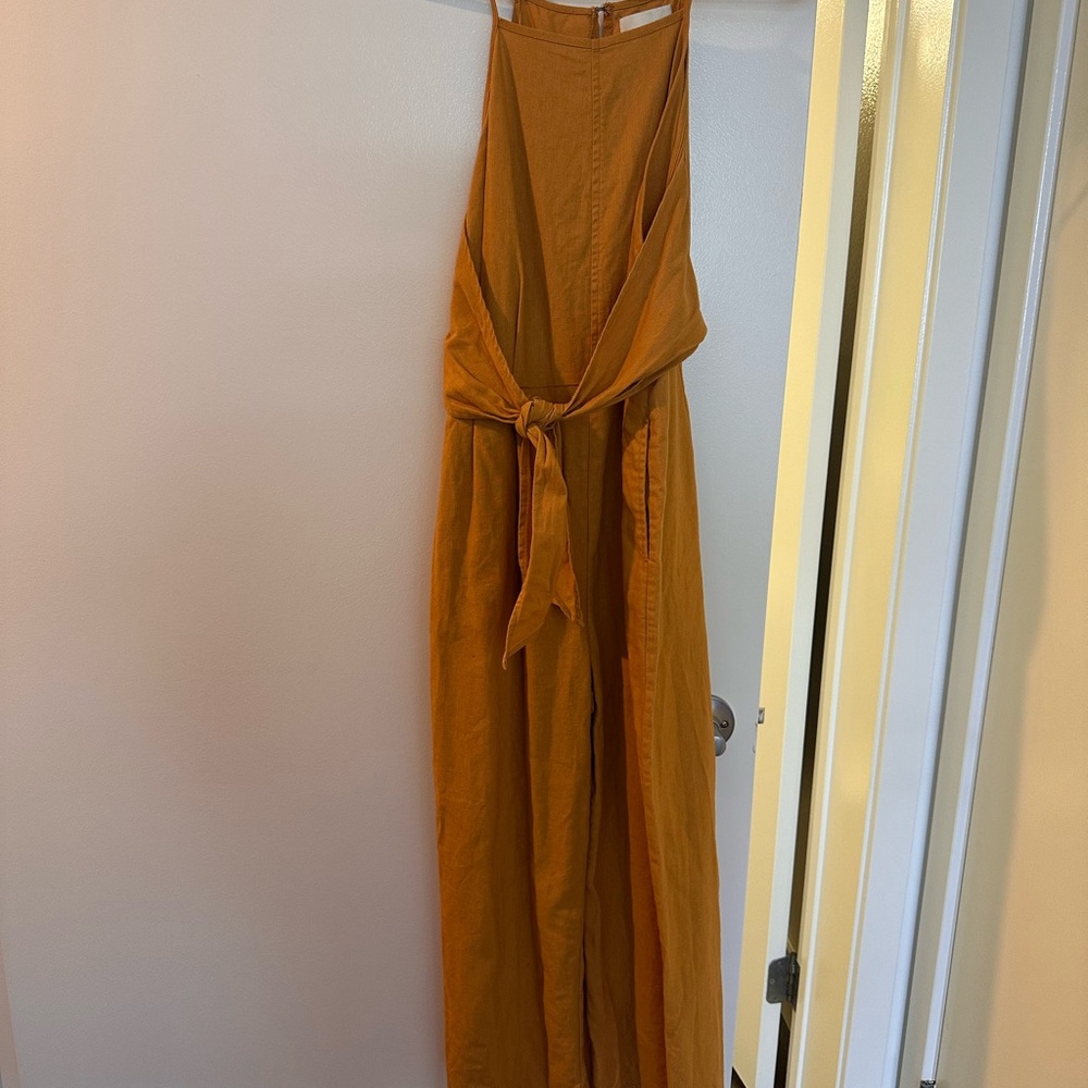 Anthropologie Women's Mustard Jumpsuit